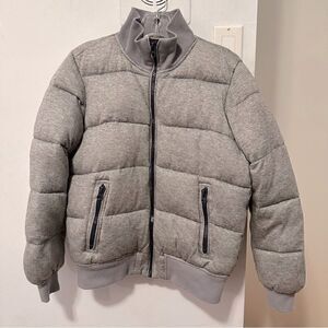 Women’s XS Gap Wool Puffer Jacket - Gray